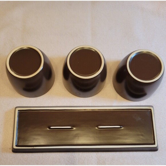 0797. Brown and Cream Color Serving Dishes for Football 🏈 Season 🏈 - Picture 5 of 10